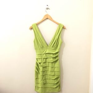 Lime Green Body-con Dress